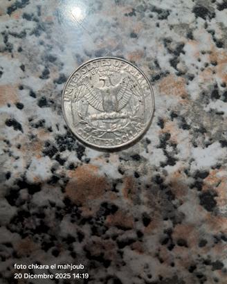 USA Quarter Dollar  25 Cents 1964 D Washington - A