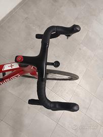Manubrio carbonio Wilier 0-bar 420x110 cavi intern