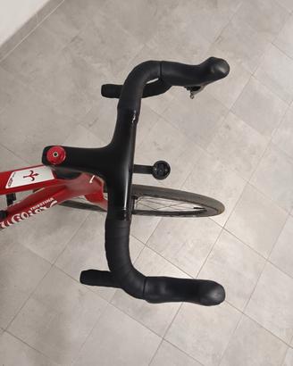 Manubrio carbonio Wilier 0-bar 420x110 cavi intern