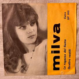 45 giri Milva-La ragazza del fiume/Quattro vestiti