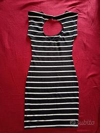 Vestito pull & bear a righe taglia S/M
