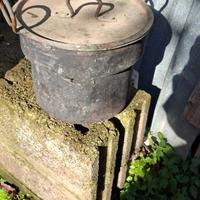 Pentola in rame vintage collezionismo 