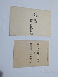 coppia di pamphlet monarchia repubblica