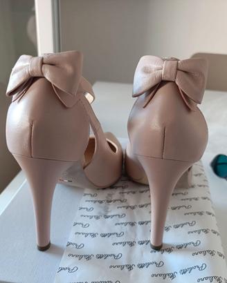 Décolleté donna rosa elegante con tacco alto Nero