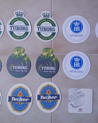 15 SOTTOBICCHIERI BIRRA TUBORG TUCHER HB MUNCHEN