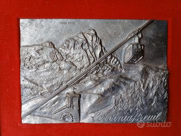 Quadro bassorilievo alpacca