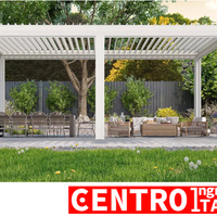 Pergola bioclimatica 3x5 robusta in alluminio 5x3