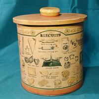 Scatola vintage per biscotti in latta –stile retro