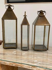 Lanterne in rame e in ceramica 