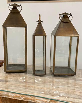 Lanterne in rame e in ceramica 