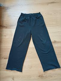 Pantaloni Tuta Zara Gamba Larga Neri – Taglia L
