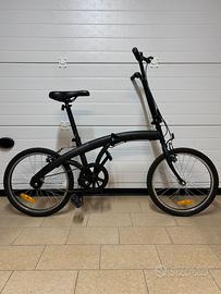 Bici pieghevole nera