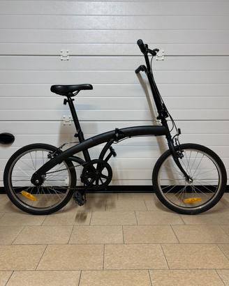 Bici pieghevole nera