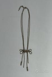 Collana bigiotteria argentata