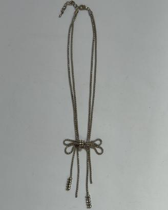 Collana bigiotteria argentata