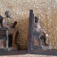 Statuette fermalibri  Don Chisciotte vintage