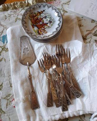 Servizio vintage dessert anni 70-80