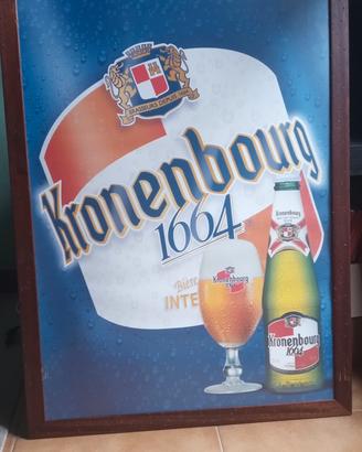 Quadro pubblicitario birra