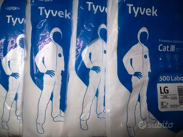4 Tute protettive DuPont Tyvek 500 – Nuove, sigill