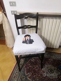 sedia restaurata fan art Mercoledì Addam