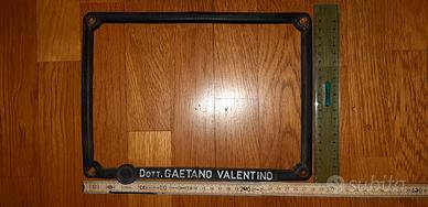Cornice targa posteriore vintage  ORIGINALE