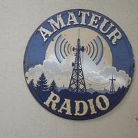 TARGA DECORATIVA IN METALLO AMATEUR RADIO