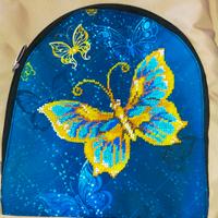 zaino in stoffa fatto a mano 