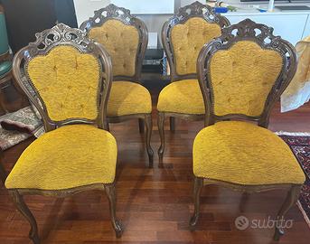 Sedie da pranzo classiche eleganti – Set da 6