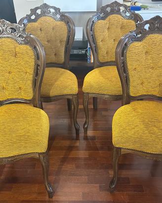 Sedie da pranzo classiche eleganti – Set da 6