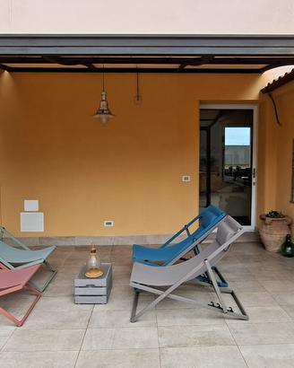 Pergola addossata in acciaio zincato