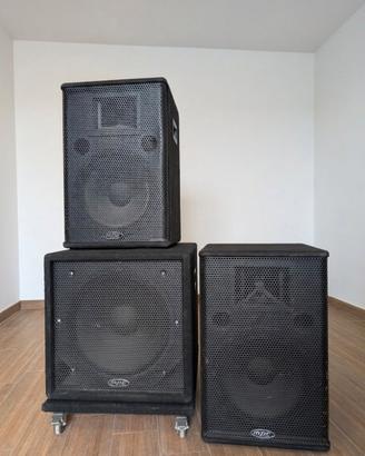 Impianto audio completo 2 diffusori + 1 sub MPE