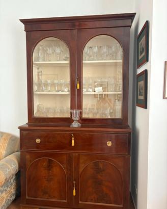 Mobile libreria secretaire in mogano
