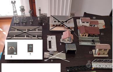 Edifici e accessori RARI vintage fermodellismo H0