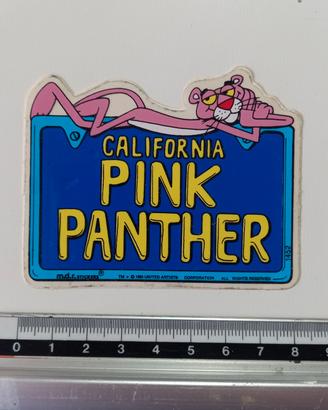 Pink panter adesivo anni 80 La Pantera Rosa 1983