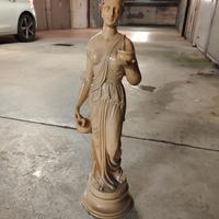 base in marmo per tavolo + statuetta in marmo
