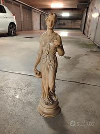 base in marmo per tavolo + statuetta in marmo