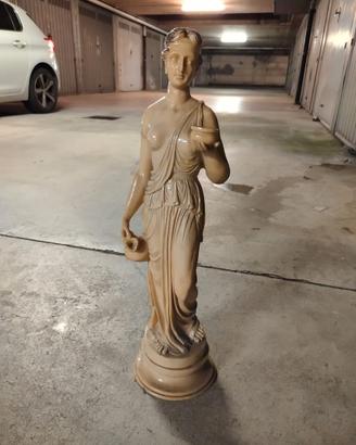 base in marmo per tavolo + statuetta in marmo
