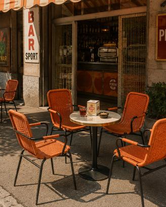 x4 Sedie Vintage bar ristorante modernariato 