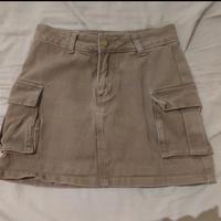 Gonna di Jeans verde militare