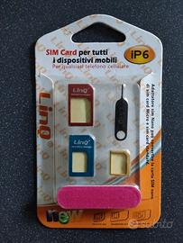LinQ adattatori SIM 3in1 micro nano standard
