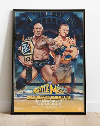 #019 - Poster Locandina WWE "The Rock