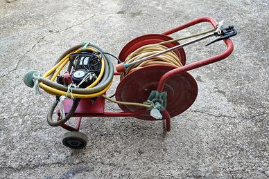 Motopompa irroratrice elettrica carrellata