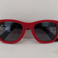 Occhiali in velluto bordeaux