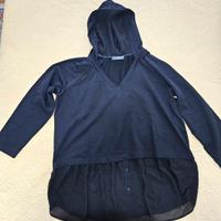 Felpa nera Elena Mirò, tg L.  Molto comoda e larga