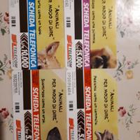 Schede telefoniche Telecom Animali