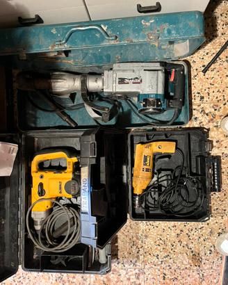 Martelli demolitori makita dewalt e trapano
