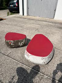 Coppia pouf Moroso Fjord by Patricia Urquiola