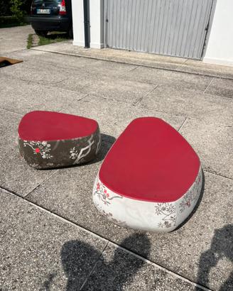 Coppia pouf Moroso Fjord by Patricia Urquiola