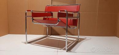 KNOLL Wassily B3 in cuoio rosso