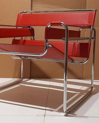 KNOLL Wassily B3 in cuoio rosso